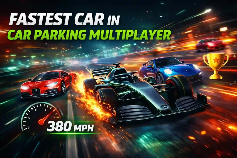Fastest Cars in Car Parking Multiplayer top 10 list