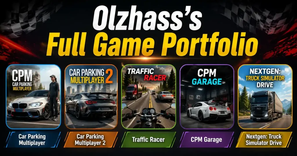 Car Parking Multiplayer developer Olzhass game lineup