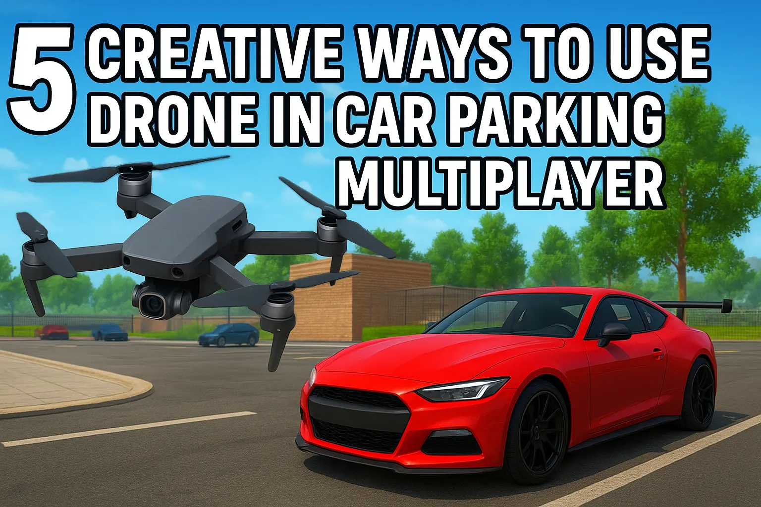 drone in car parking multiplayer