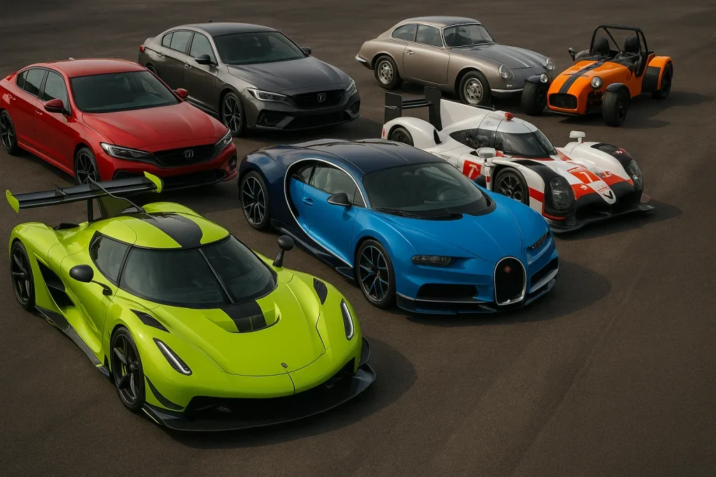 Explore different category vehicles in car parking multiplayer