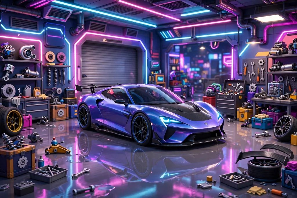 Car Parking Multiplayer garage buying cars from the Car Store